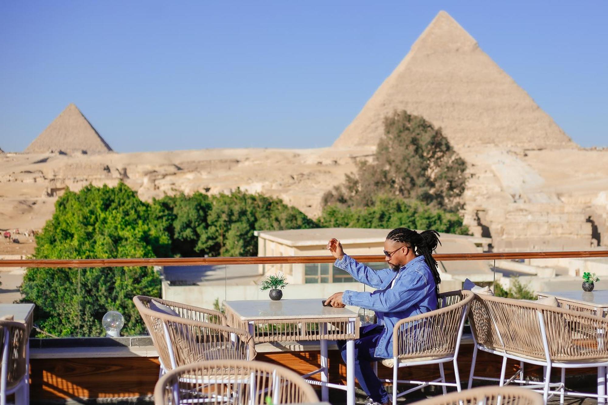 Tree Lounge Pyramids View Inn , Sphinx Giza Kafret el-Gabal Esterno foto
