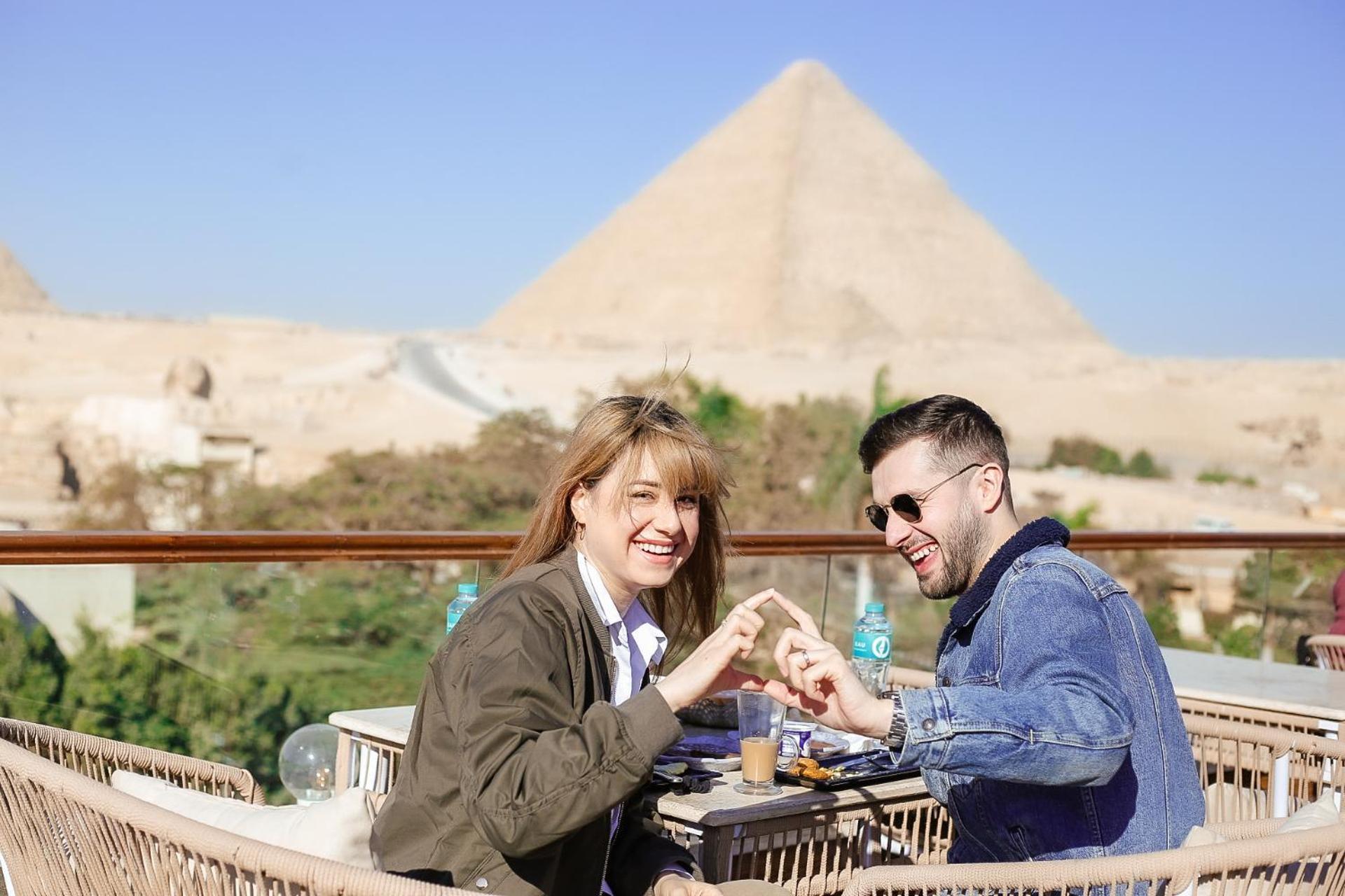 Tree Lounge Pyramids View Inn , Sphinx Giza Kafret el-Gabal Esterno foto