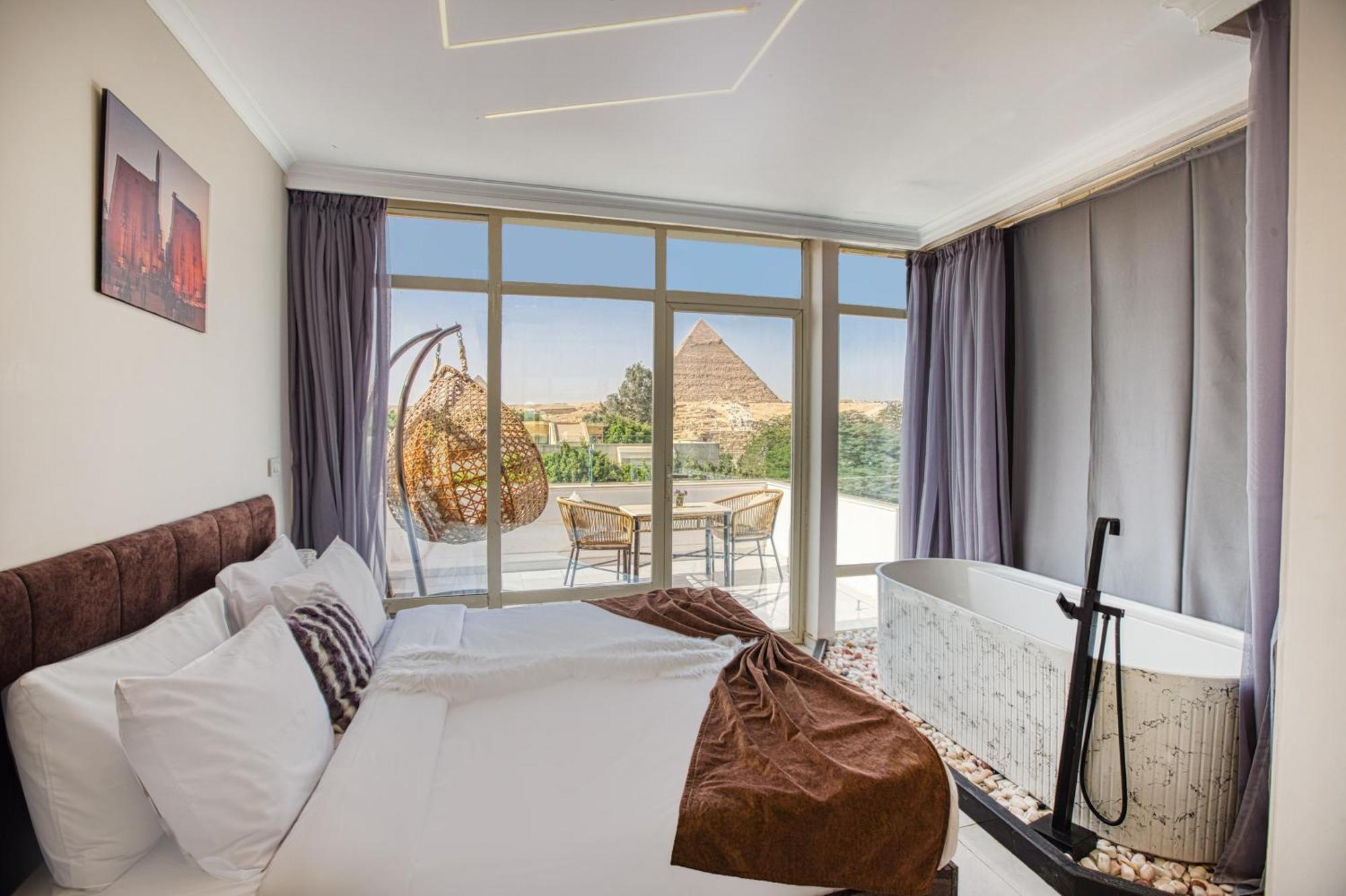 Tree Lounge Pyramids View Inn , Sphinx Giza Kafret el-Gabal Esterno foto