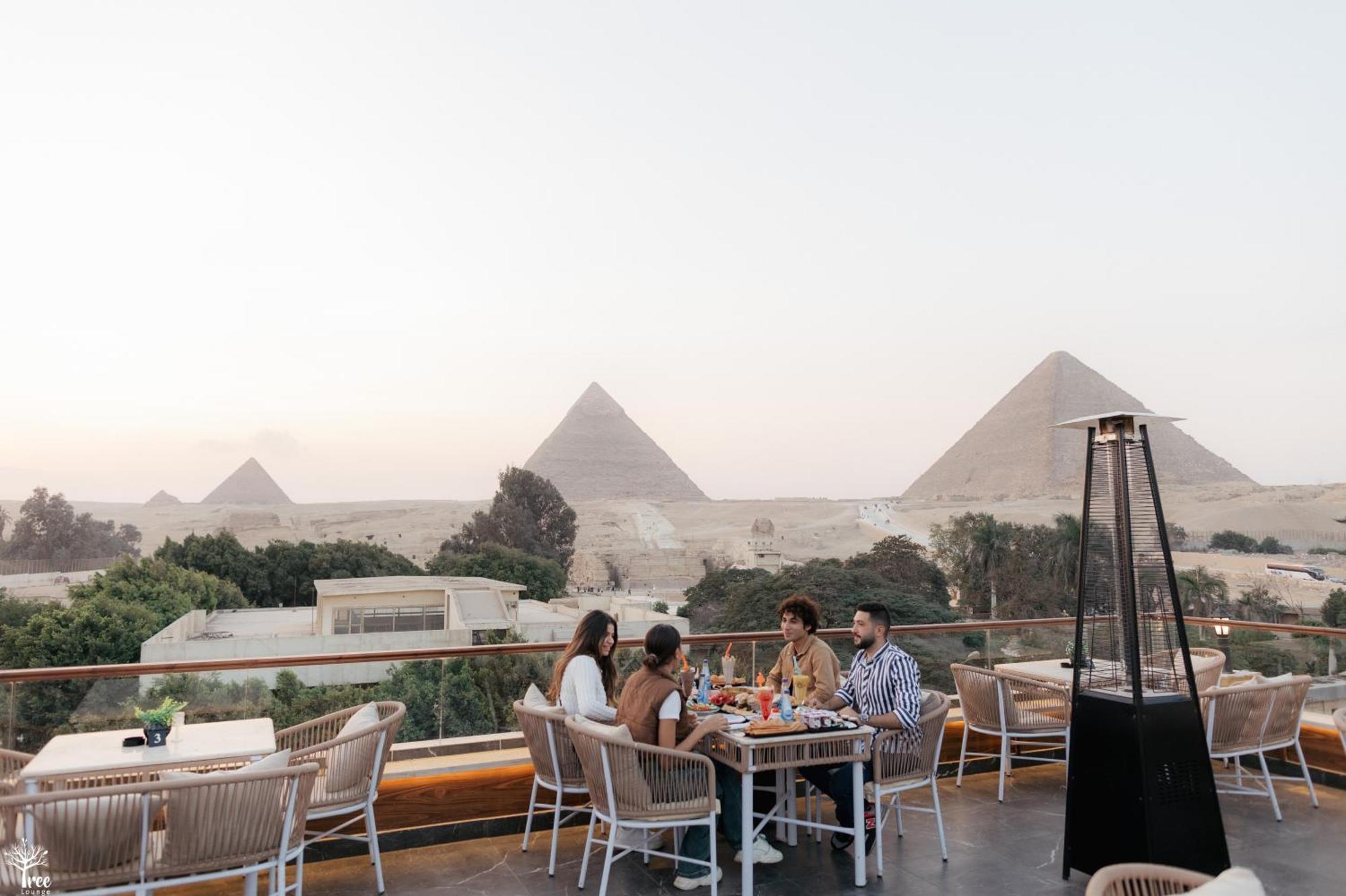 Tree Lounge Pyramids View Inn , Sphinx Giza Kafret el-Gabal Esterno foto